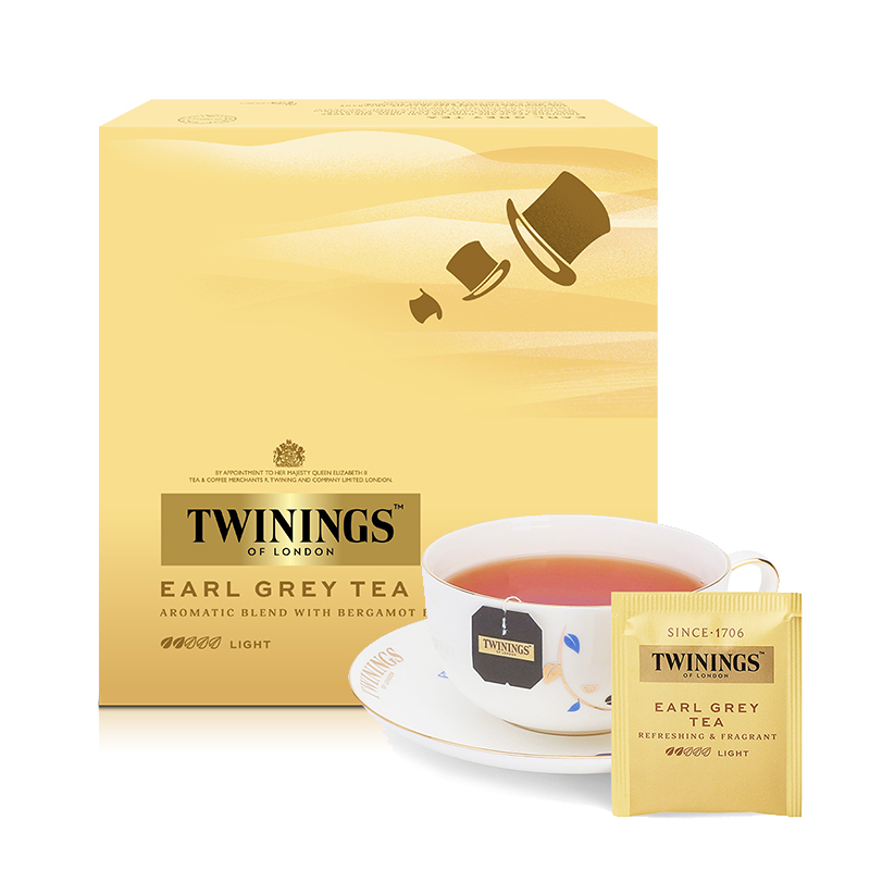 twinings川宁进口豪门伯爵红茶茶包特级伯爵茶英式袋泡茶烘焙茶叶