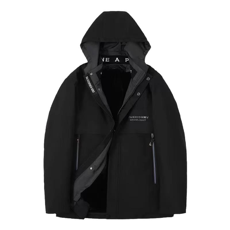 派克服男款冬季山貂兔毛可拆卸皮毛一体内胆海宁皮草外套加厚保暖