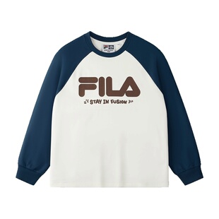 FILA FUSION | Mr Doodle斐乐潮牌情侣款针织长袖衫2025冬新款T恤