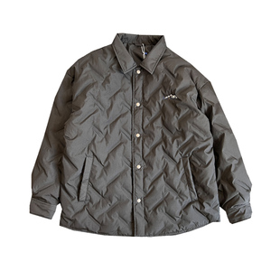 冬季美式休闲痞帅黑色轻薄款羽绒服男宽松大码加肥加大翻领外套潮