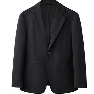 HLA/海澜之家轻商务时尚系列休闲西服26春秋新款肌理感通勤单西男