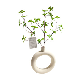 仿真绿植马醉木专用花瓶高级感吊钟拍摄道具家居装饰陶瓷花瓶假花