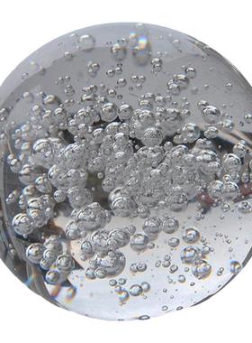 水流盆景假山配件玻璃气泡球冰裂球流水喷泉玻璃球冰裂球家居摆件