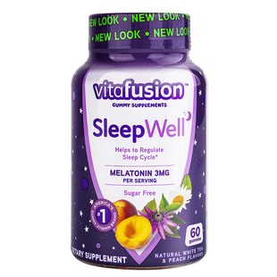 褪黑素睡眠软糖安瓶助眠sleepwell退煺黑素官方正品片vitafusion