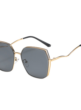 2025年新款无框太阳镜女士防紫外线时尚渐变色墨镜女潮显脸小眼镜