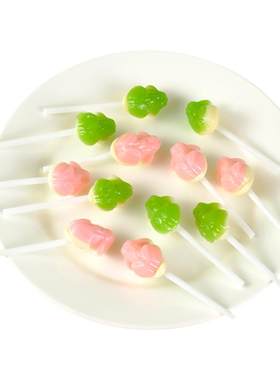 青蛙糖白桃味哈密瓜味棒棒糖