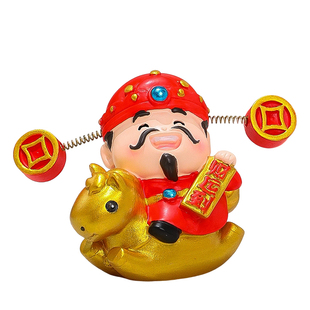 福运财神摆件国潮家居客厅桌面装饰品中式喜庆吉祥物送礼好物推荐