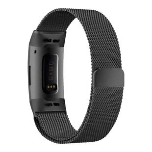 适用Fitbit charge3/4手表表带手环腕带charge4/3/2不锈钢磁吸表链男女时尚潮fitbit手环charge2智能米兰尼斯