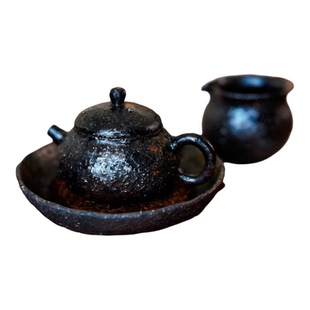 【紫砂系列】焱火堂柴烧裸烧手捏宝瓶盖碗茶壶公道主人杯