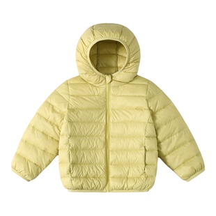 儿童轻便羽绒服中大小童连帽儿童加厚保暖上衣男童女童白鸭绒外套