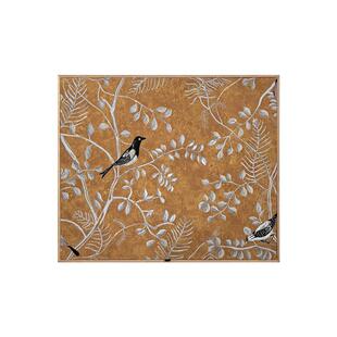 《花鸟册》原木风电表箱装饰画奶油配电箱遮挡挂画地暖分水器盖板