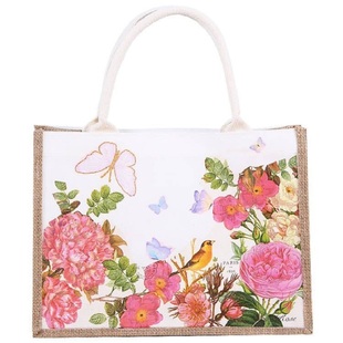 新年暖场DIY蝶古巴特帆布包手提袋材料包手工制作麻布团建亲子