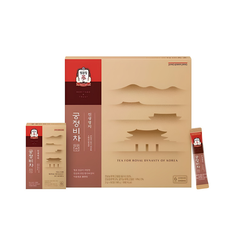 韩国直邮正官庄真生灵芝茶60包