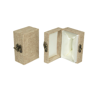 麻布印章锦盒定制首饰盒瓷器对章包装礼品寿山石料印章盒子包邮