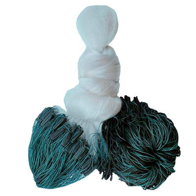 绳坠加重三层渔网加密网眼加大兜