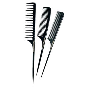发葳鹅尖尾梳化妆师盘发专用防静电美发分针耐高温专业电木挑梳子