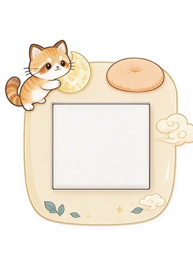 亚克力萌系猫咪开关贴儿童房