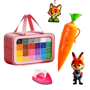 朱迪胡萝卜录音笔拼豆豆手工diy材料包工具融合豆疯狂动物城尼克