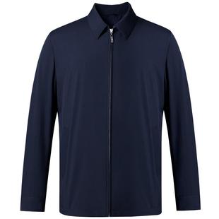 爱缪斯男士秋季高端夹克商务休闲领导干部中年大码翻领行政外套