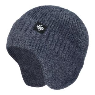 帽子男冬防寒针织帽加厚保暖毛线帽加绒冬季骑行电动车防风护耳罩