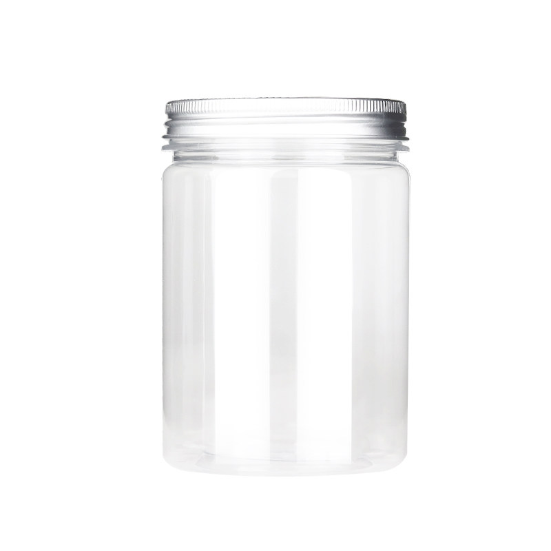 铝盖水晶盖加厚透明食品级密封罐塑料瓶辣椒酱干果蜂蜜瓶PET带盖