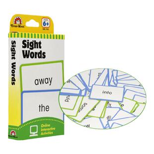 美国原版Evan-Moor Sight Words 儿童英语 认知学习卡片 高频词 英文原版进口图书 6岁+