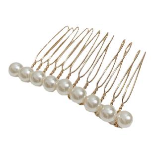 倒插珍珠无痕发夹发梳成年少女网红刘海夹韩国插梳边夹发卡头饰