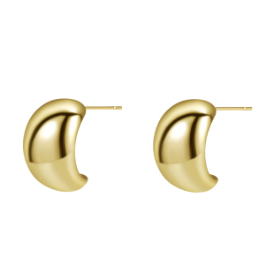 小银豆耳钉女2025新款爆款气质金属水滴耳环纯银针简约高级感耳饰