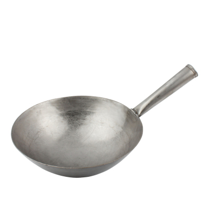 纯铁炒菜锅26cm补铁手打锅小铁锅