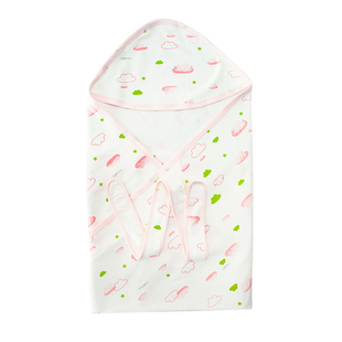 哥比兔夏款婴儿包被纯棉新生儿包单襁褓宝宝初生裹巾防惊跳手抱被