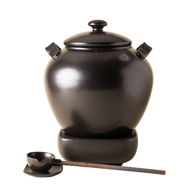 陶瓷8L大容量煮茶釜电陶炉套组