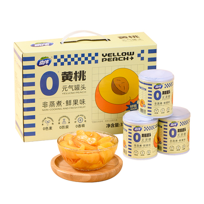 奇伟果汁黄桃罐头312g*6罐