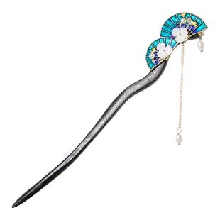 古风流苏发簪木簪盘头发汉服配饰新中式发钗饰品礼物女