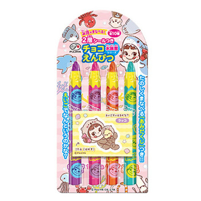 日本进口不二家铅笔巧克力儿童可