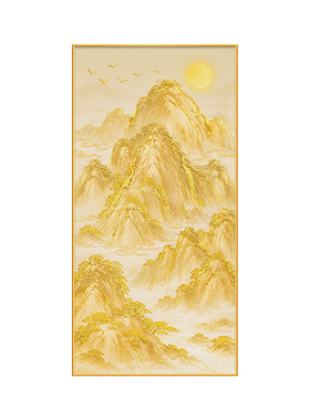 【立体鎏金画】聚财玄关挂画