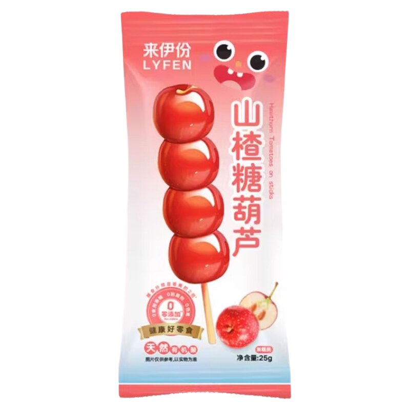 来伊份山楂糖葫芦20支