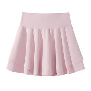 班尼路运动百褶裙女夏防走光瑜伽裤裙a字短裙网球裙羽毛球半身裙H