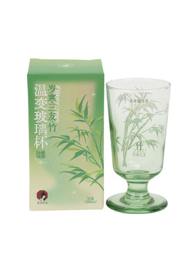 【新品】茶颜悦色岁寒三友系列之梅温变玻璃杯240ml樱花茶杯