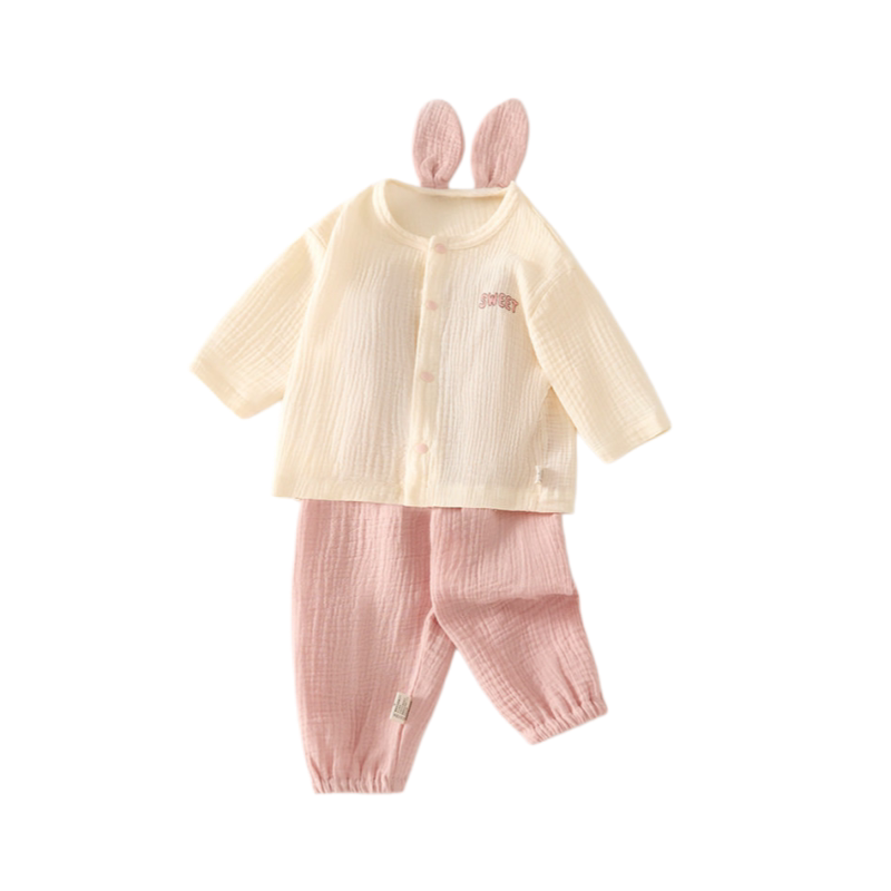 【撤柜专区】品牌专柜 儿童睡衣套装纱布家居服夏季女童睡衣宽松