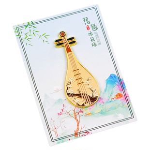 国潮文创古乐器中国风冰箱贴琵琶阮咸古筝古琴古典强磁吸饰品礼品