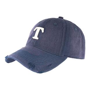 弗弗西FFX休闲街头风字母做旧棒球帽【T字帽】2024深蓝色鸭舌帽子
