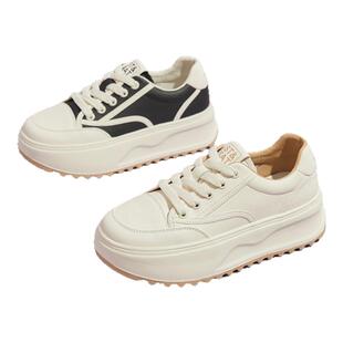 星期六厚底小白鞋女鞋春季新款百搭休闲板鞋女士增高运动单鞋