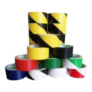 永乐PVC黑黄警示胶带地板隔离斑马线地标线标识地贴线黄色警戒贴