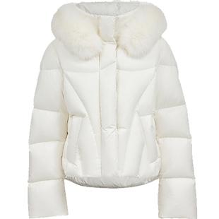 Vero Moda羽绒服2026春季新款90绒狐狸毛泡芙短款面包服325423009