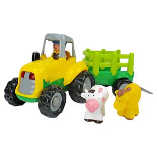 农场拖拉机儿童玩具趣味声光手扶运输拖车宝宝耐摔工程汽车1-3岁