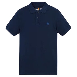 美国添柏岚TIMBERLAND夏季男士休闲商务翻领T恤宽松短袖polo衫男