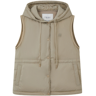 【T.W.R.C】TeenieWeenie小熊女装秋冬款休闲连帽羽绒马甲twrc