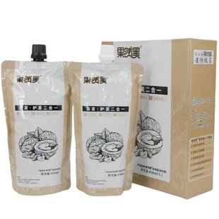 果然黑染发霜自然黑3个核桃黑色染发剂黑发霜白发宝盖白焗油清水