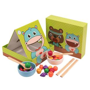 婴儿童喂饭玩具蒙氏早教益智忙碌板精细动作训练教具1一2岁3宝宝6