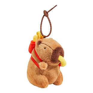 TheGreenParty卡皮水豚巴拉挂件正版食物系列毛绒公仔钥匙扣挂饰